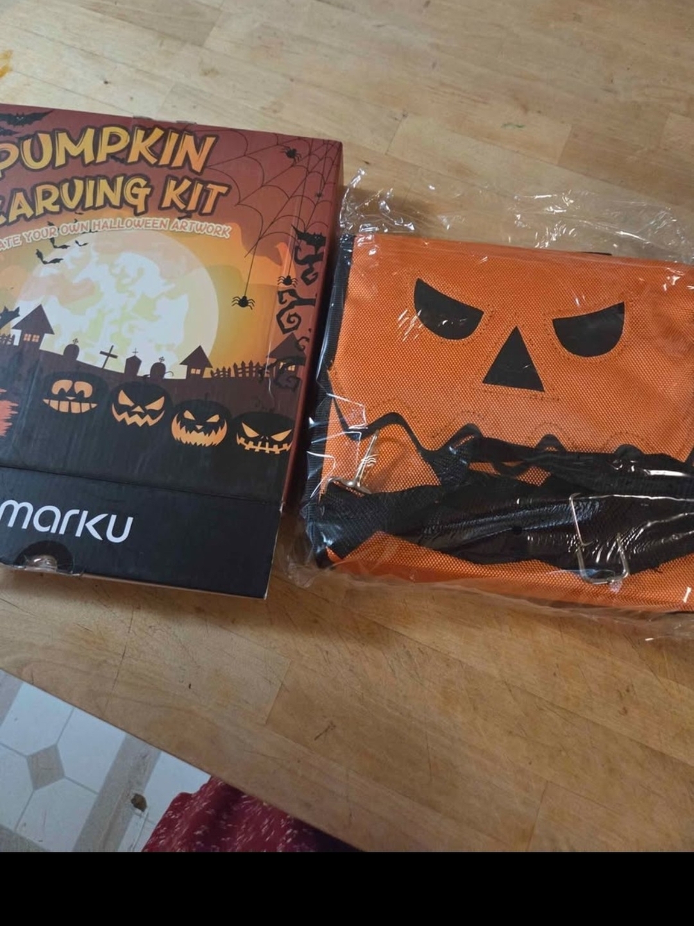 Halloween Pumpkin Carving Kit With Bag